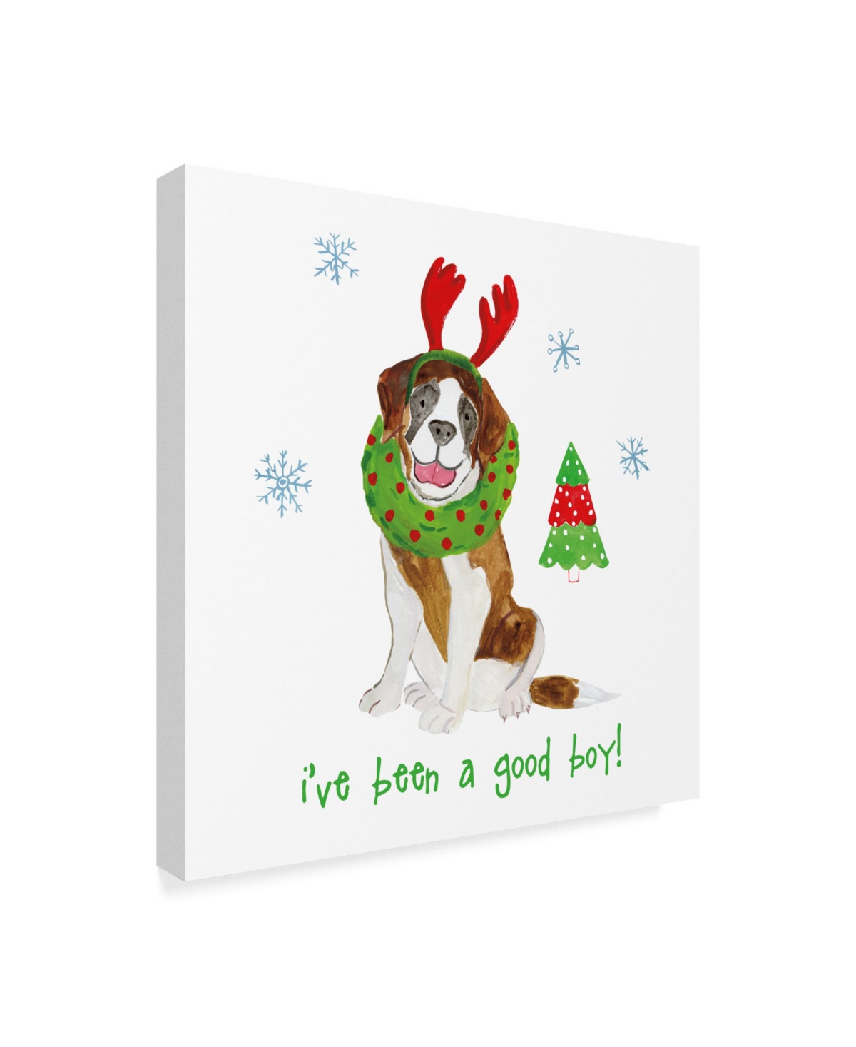 Farida Zaman Christmas Puppers Ii Canvas Art -