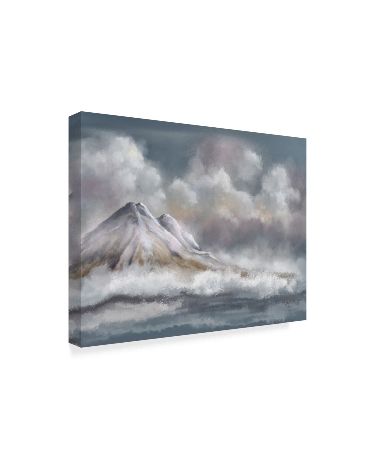 Lois Bryan Clouds Mountains Sea Canvas Art -