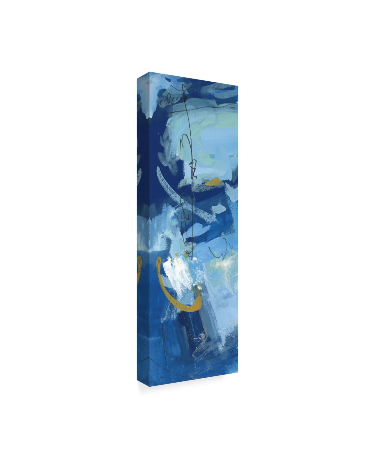 Melissa Wang Composition Blue Canvas Art -