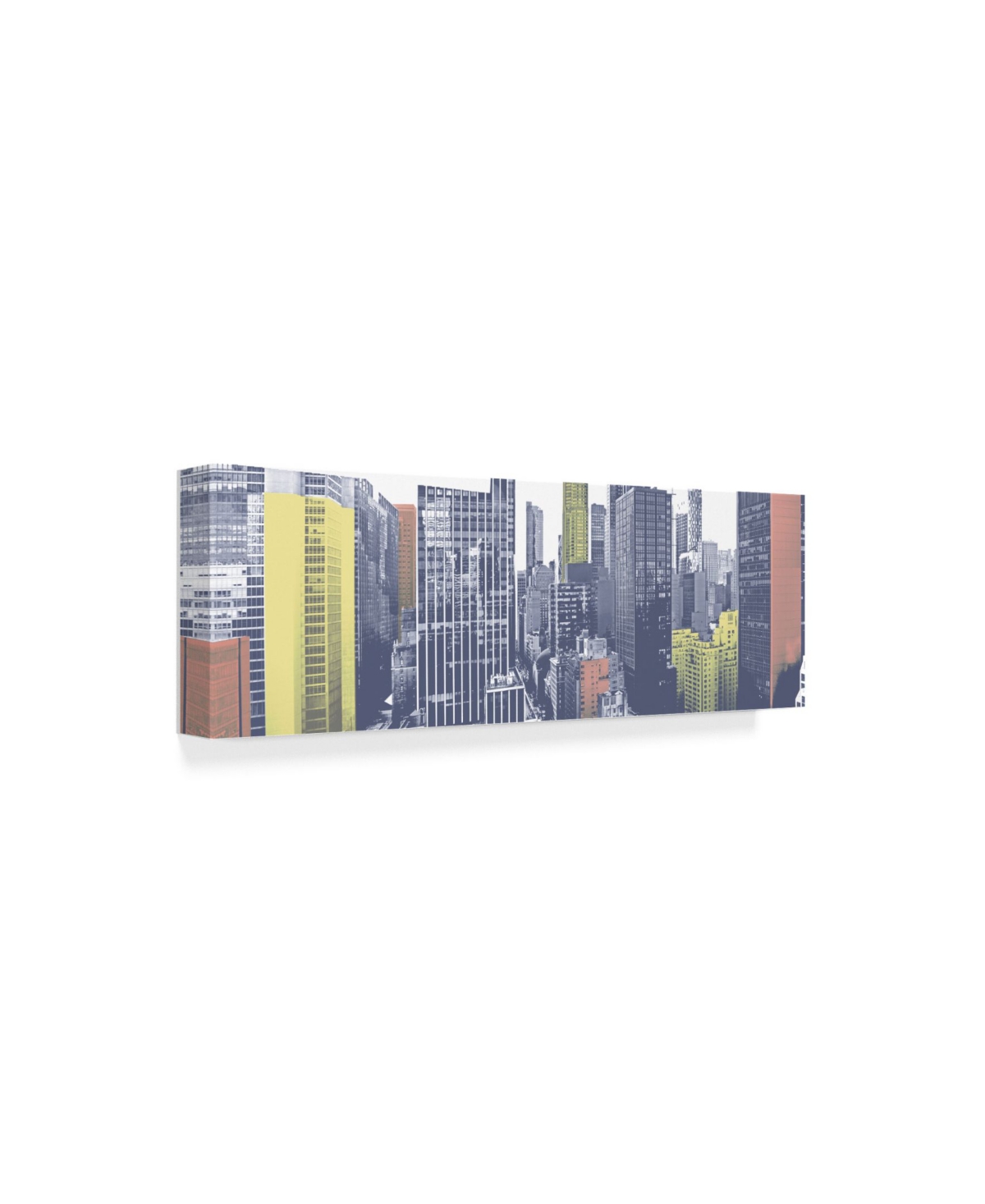 Jeff Pica Pastel Nyc Panorama Canvas Art -