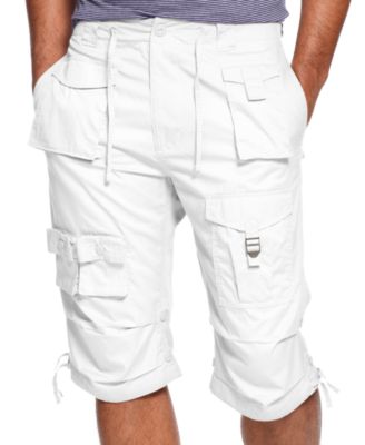 macys mens white shorts