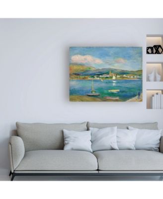 Trademark Global Pierre Auguste Renoir Port de peche, Vue de Fontarabie depuis Hendaye Canvas Art - 15.5" x 21"