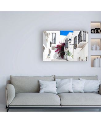 Trademark Global Philippe Hugonnard Made in Spain Mojacar White Street II Canvas Art - 27" x 33.5"
