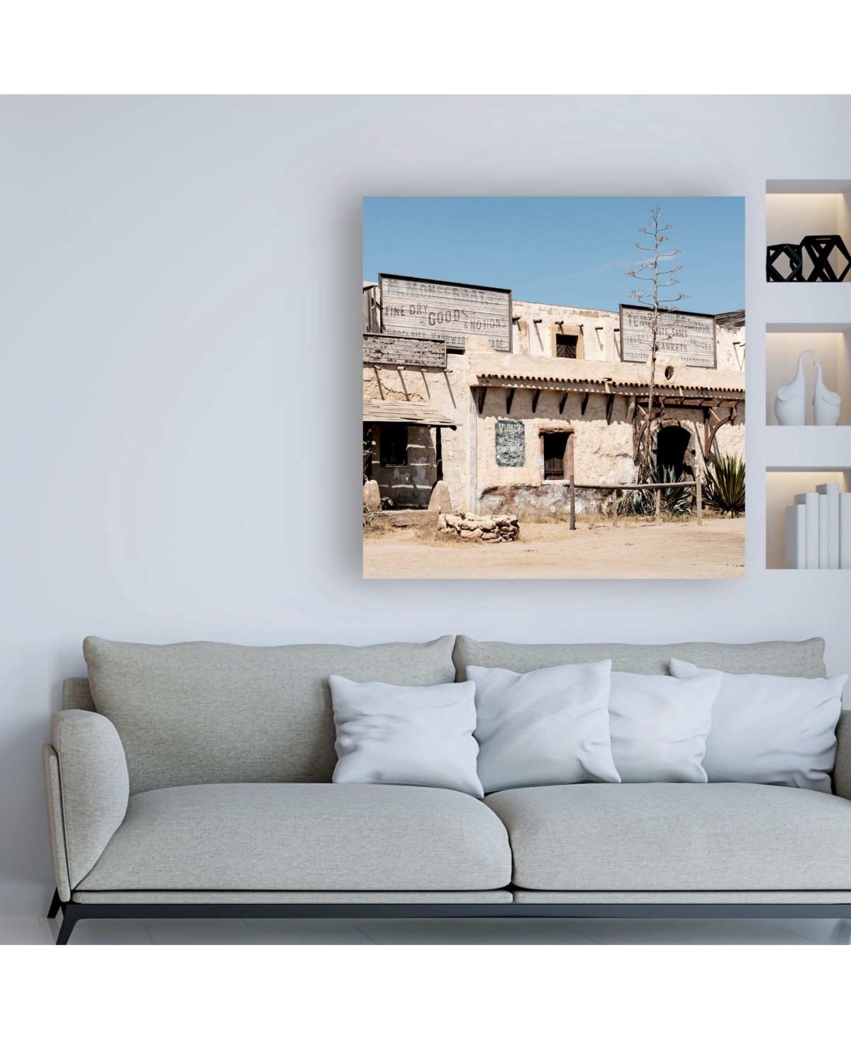 Philippe Hugonnard Made in Spain 3 Mexican Building Facade Canvas Art -