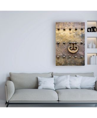 Trademark Global Philippe Hugonnard Made in Spain Door Knocker on Copper Door of the Mezquita in Cordoba Canvas Art - 27" x 33.5"