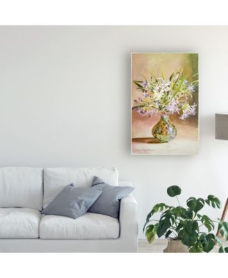David Lloyd Glover African Lilies Arrangement Canvas Art - 15" x 20"