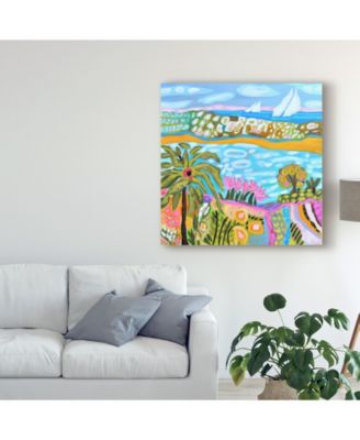 Karen Fields Palm Retreat Canvas Art - 20" x 25"