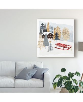 Victoria Borges Christmas Chalet II Canvas Art - 15" x 20"