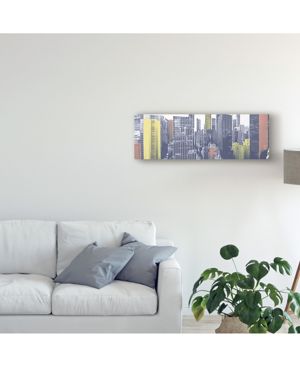 Jeff Pica Pastel Nyc Panorama Canvas Art -