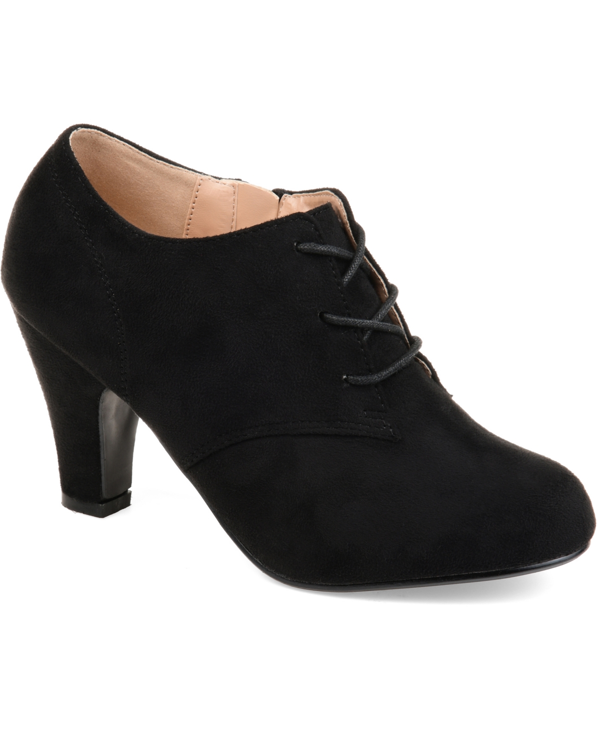 Journee Collection Women's Leona Wide Width Lace Up Dress Shooties