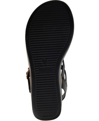 Women's Bianca Double Buckle Platform Wedge Sandals