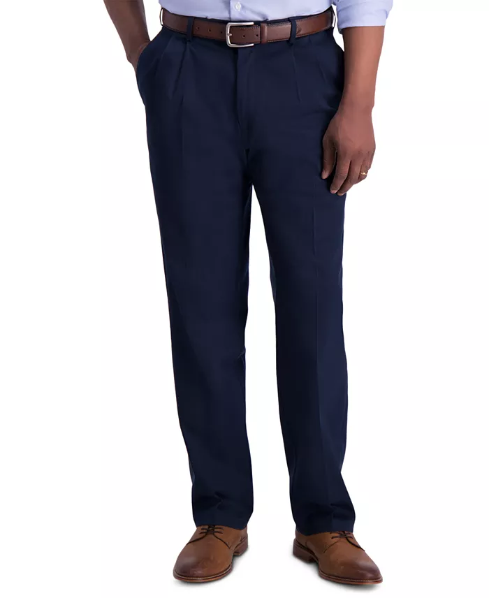 Men's Iron Free Premium Khaki Classic-Fit Pleated Pant - thumbnail 7