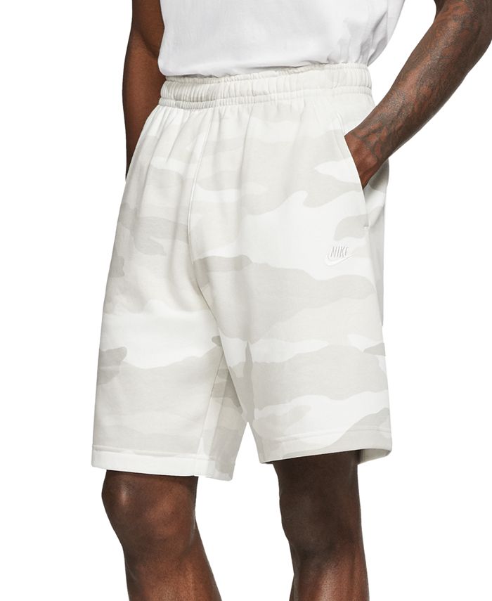Nike Men's Club Fleece Camo Shorts - Macy's