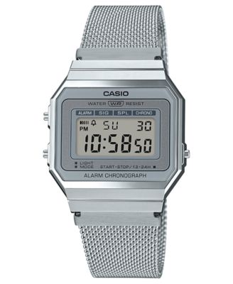 metal casio digital watch