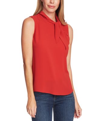Vince Camuto - Tie-Neck Button Blouse