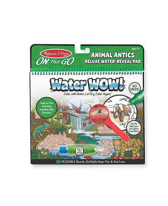 Melissa and Doug - Water Wow Animal Antics Deluxe Water Reveal Pad