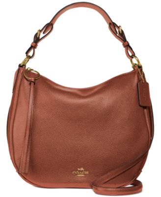 Coach sutton hobo in polished pebble leather on sale