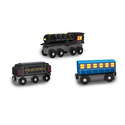 Wood Train Sets - The Polar Express 3 Piece Train Set