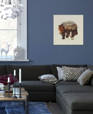 iCanvas Bear I by Andreas Lie Wrapped Canvas Print - 26" x 26"