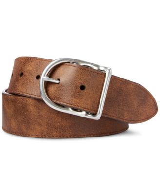 men's reversible leather dress belt