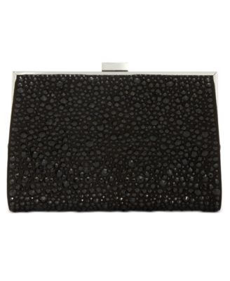 Photo 1 of INC INTERNATIONAL CONCEPTS Loryy Embellished Sparkle Clutch 7-1/10"W x 4-9/10"H x 2"D
24"L removable strap
Clasp closure