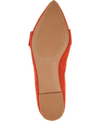 Women's Audrey Buckle Pointed Toe Ballet Flats