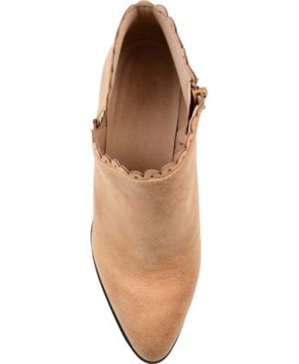 Women's Tessa Scalloped Block Heel Booties