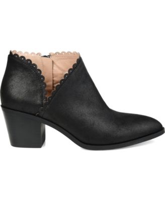 Women's Tessa Scalloped Block Heel Booties