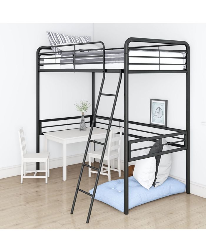 EveryRoom Tiana Twin Metal Loft Bed - Macy's