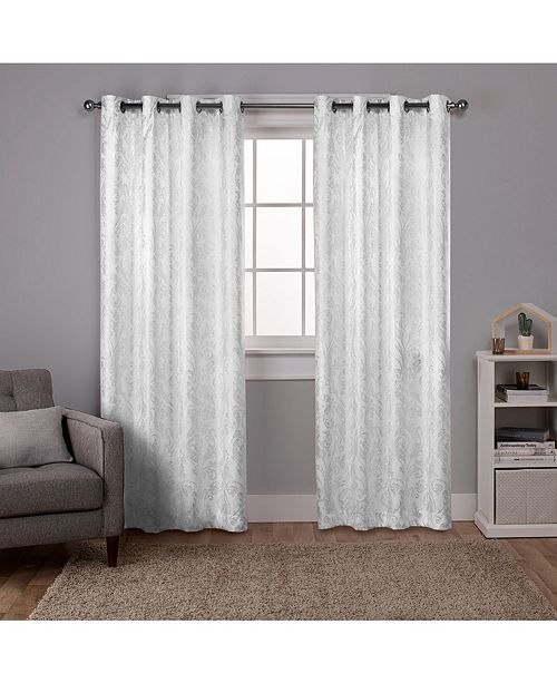Exclusive Home Curtains Watford Distressed Metallic Print Blackout