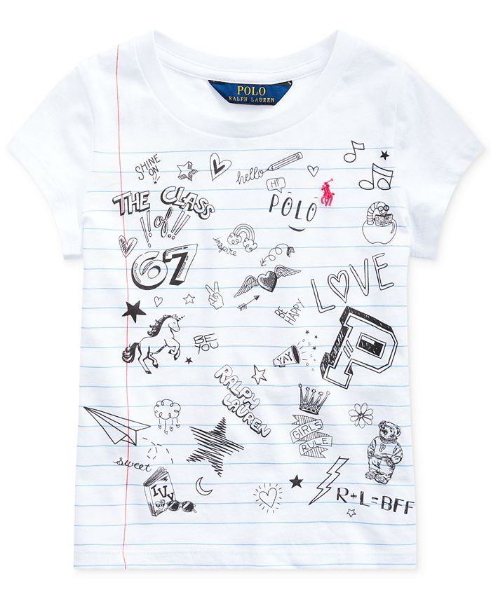 Polo Ralph Lauren Toddler Girls Jersey Cotton T-Shirt & Reviews ...
