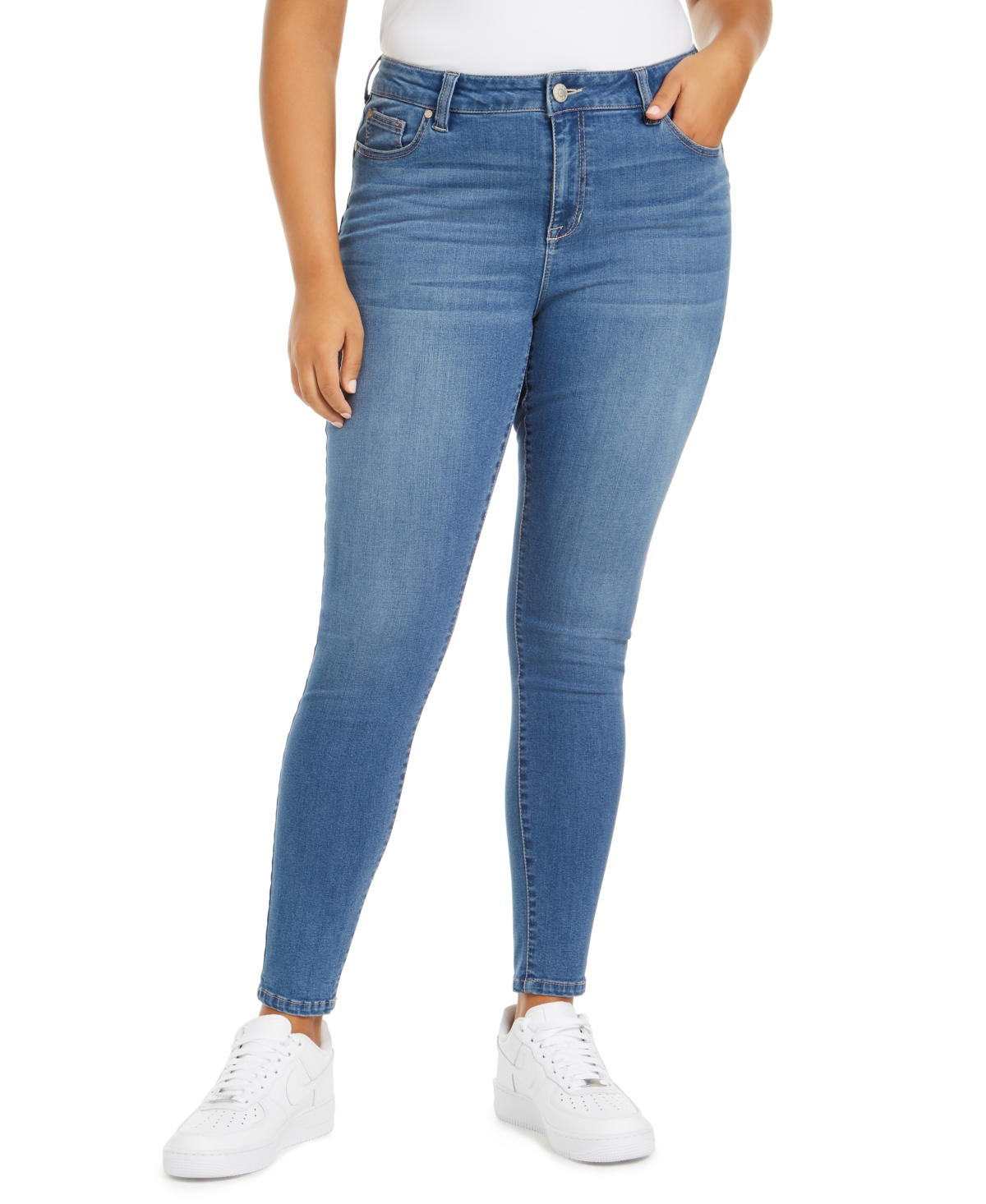 Celebrity Pink Trendy Plus Size Sculpted Skinny Jeans