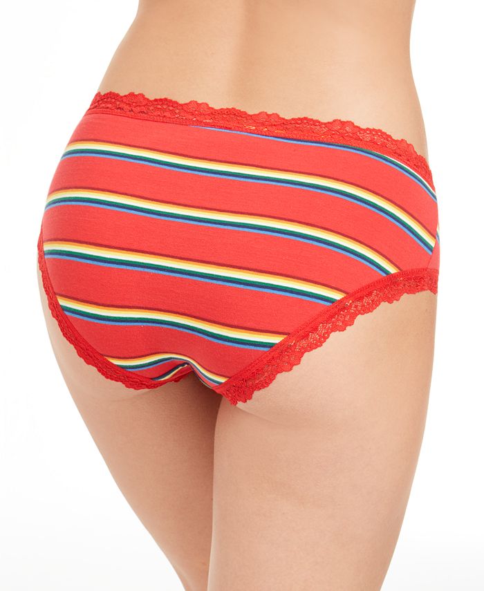 Jenni Cotton Lace Trim Hipster Underwear, Created for Macy's Macy's