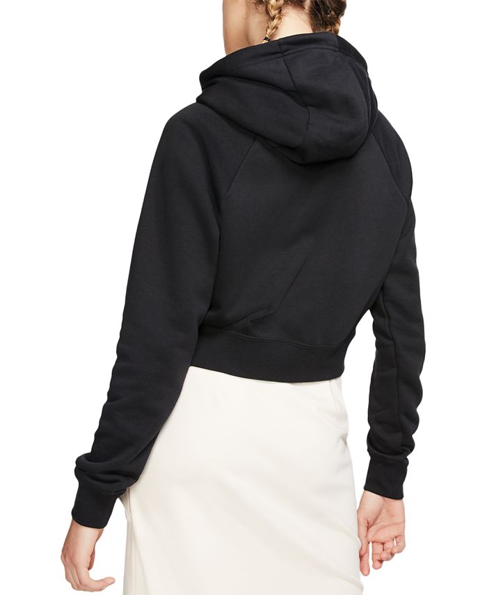 Nike sportswear essential cropped hoodie Clearance