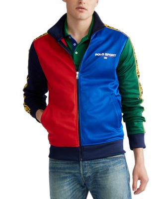 polo fleece track jacket