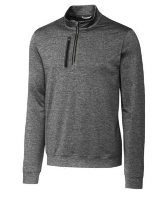 Big & Tall Stealth Heathered Quarter Zip Pullover Jacket