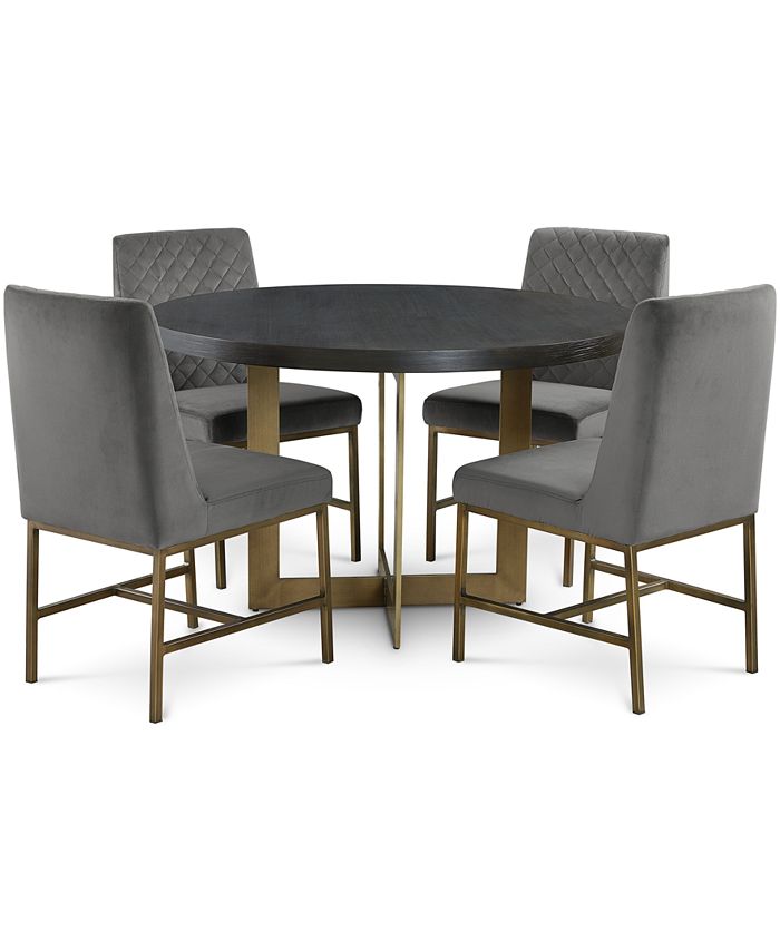 Furniture Cambridge Round Dining Furniture, 5Pc. Set (Round Dining