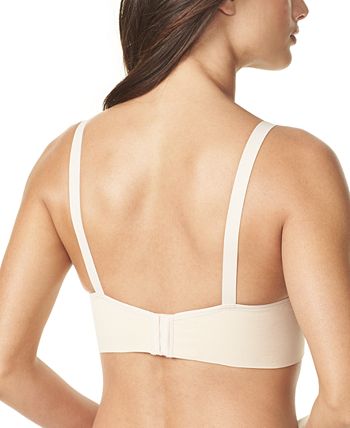 Warner's Women's Elements of Bliss Smoothing Support with Seamless Band  Wireless Lightly Lined Comfort Bra Rm3741a, Butterscotch, 40B