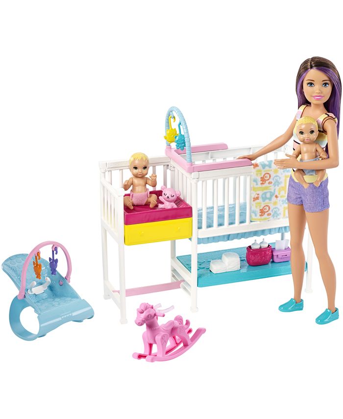 Barbie Skipper Babysitters Nap 'n Nuture Nursery Playset - Shop Playsets at  H-E-B