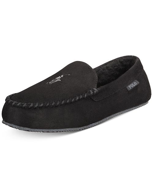 Men S Extended Size Faux Suede Slippers