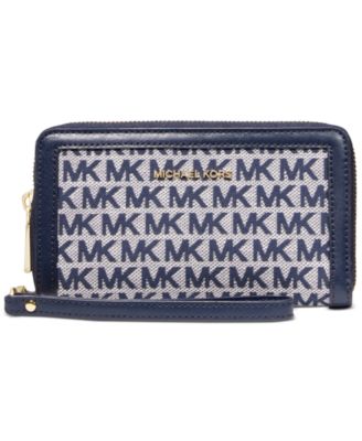 michael kors jet set signature large flat multifunction phone case