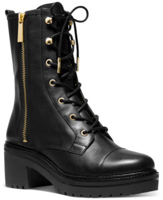 Michael Kors Women's Anaka Lace-Up Lug Sole Combat Boots & Reviews - Boots  - Shoes - Macy's