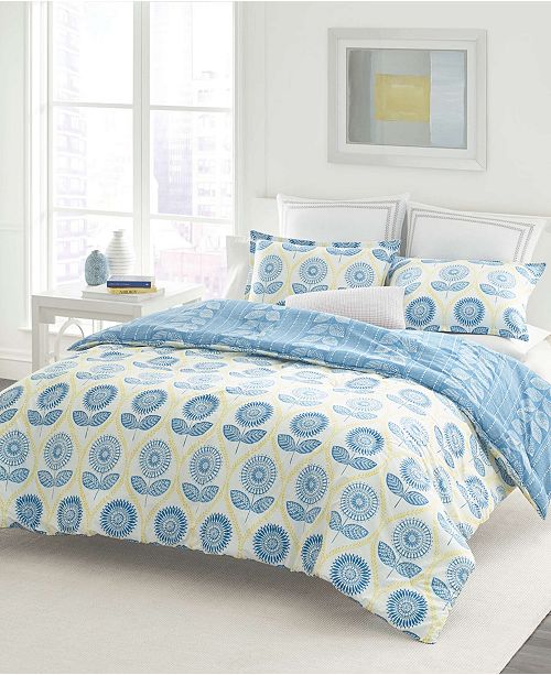 Laura Ashley Sunflower Blue Comforter Set King Reviews Duvet