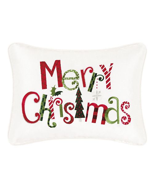 C F Home Merry Christmas Embroidered Pillow Reviews