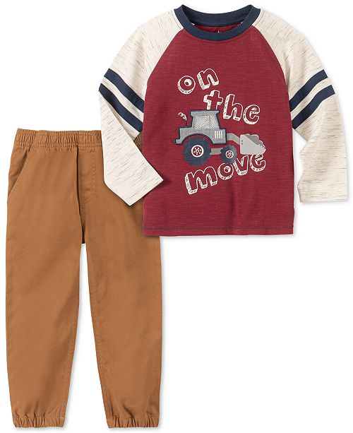 Baby Boys 2 Pc Move Print T Shirt Jogger Pants Set