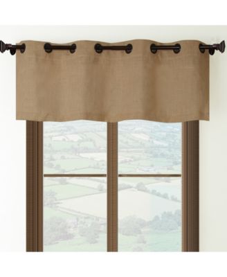 Nanshing - Burlap 54" x 18" Jute Grommet Single Curtain Panel