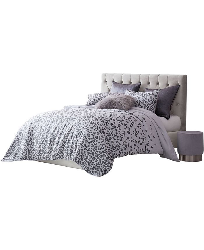 Juicy Couture Pearl Leopard 3-Pc. Comforter Set, King - Macy's