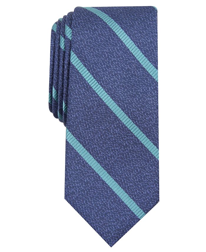 Bar III Men's Abbey Skinny Stripe Tie, Created for Macy's Macy's