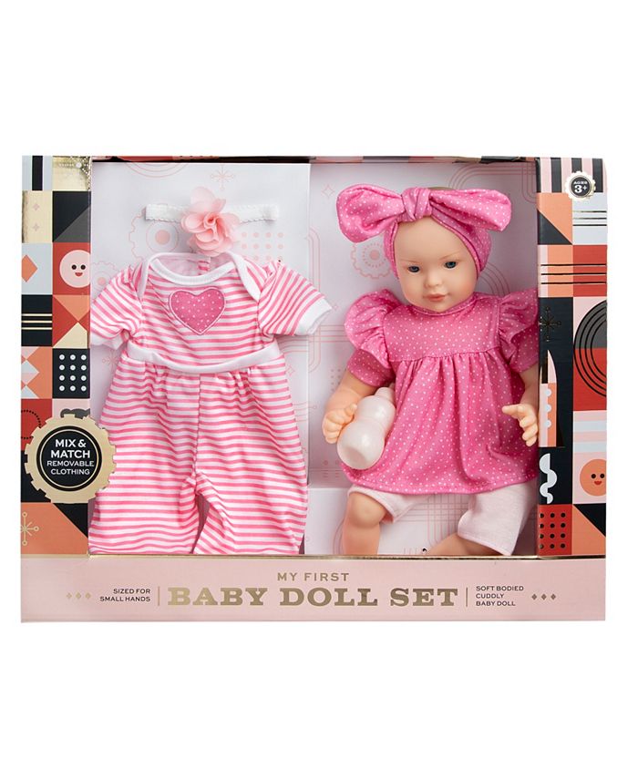 FAO Schwarz Toy Doll Baby with Accessories and Outfit Macy s