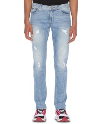 A|X Armani Exchange Men's Ripped Skinny Jeans - Macy's